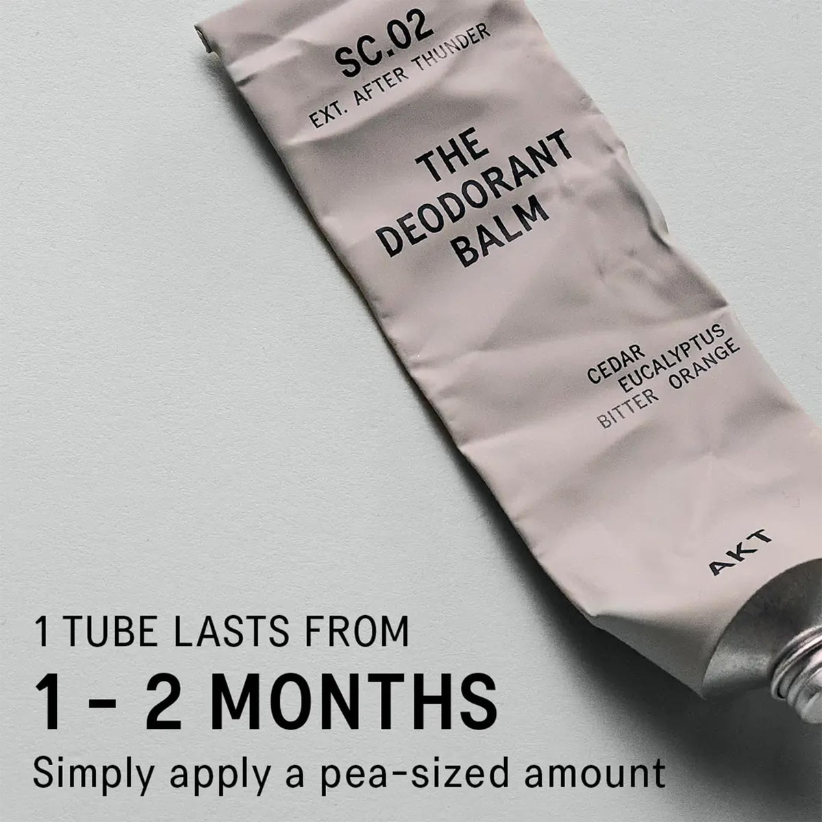 Close-up of AKT Deodorant Balm SC.02 texture