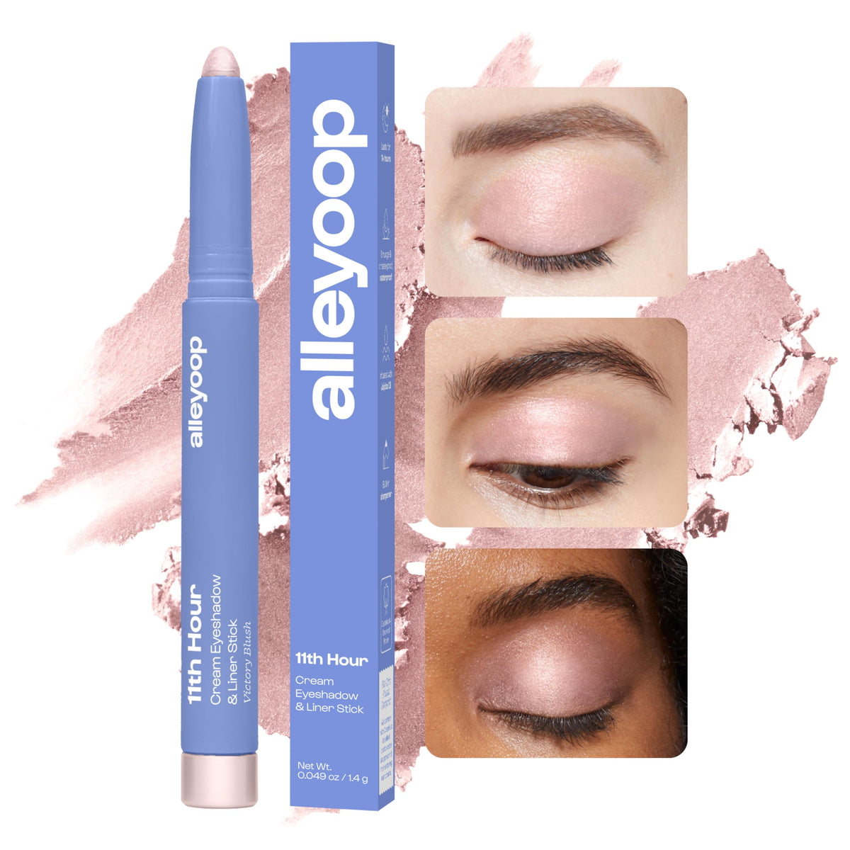 Close-up of ALLEYOOP 11th Hour Cream Eyeshadow Stick tip
