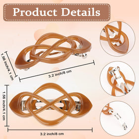 Close-up of Amariver hair clips showing crossover design