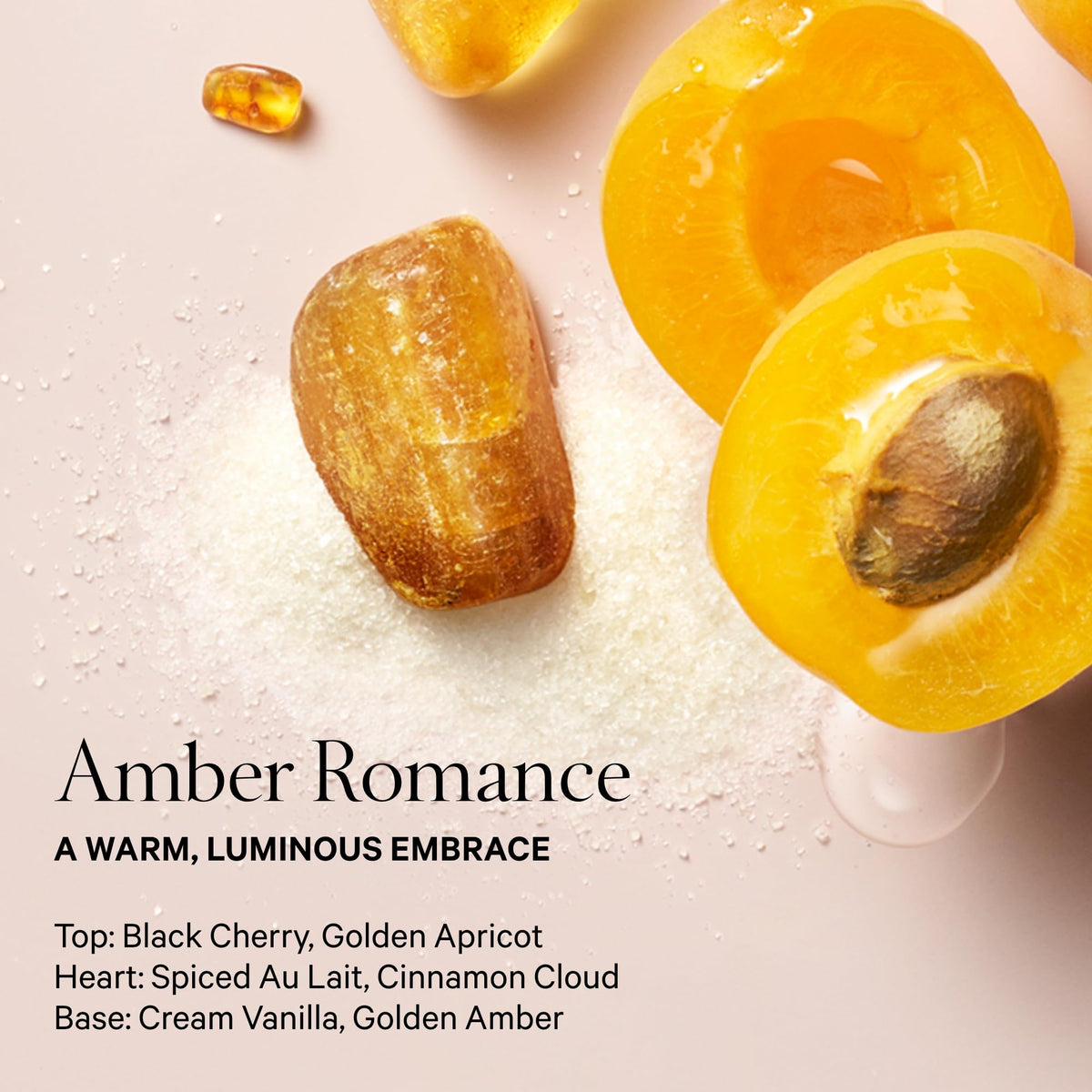 Close-up of Amber Romance Lotion bottle
