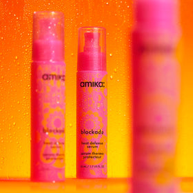 Close-up of Amika Blockade Heat Defense Serum texture