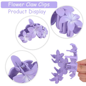 Close-up of ANBALA Flower Claw Hair Clip showing non-slip design
