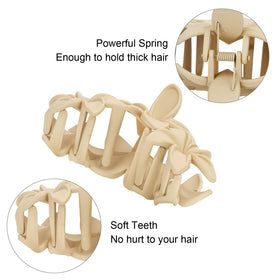 Close-up of ANBALA Flower Hair Clip in white