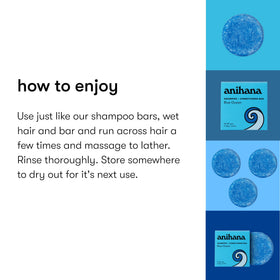 Close-up of ANIHANA 2-in-1 Shampoo & Conditioner Bar texture