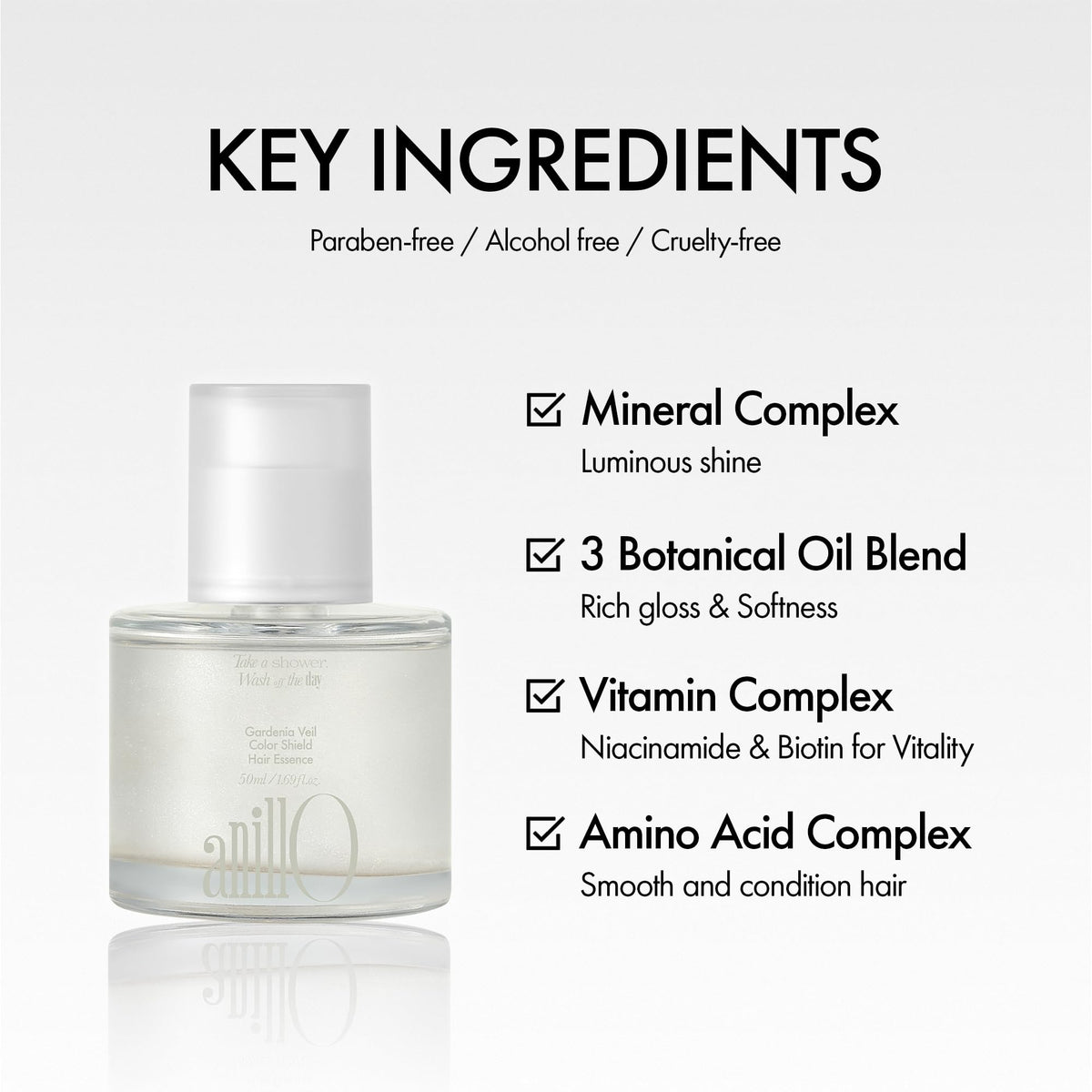 Close-up of ANILLO Collagen Hair Serum texture