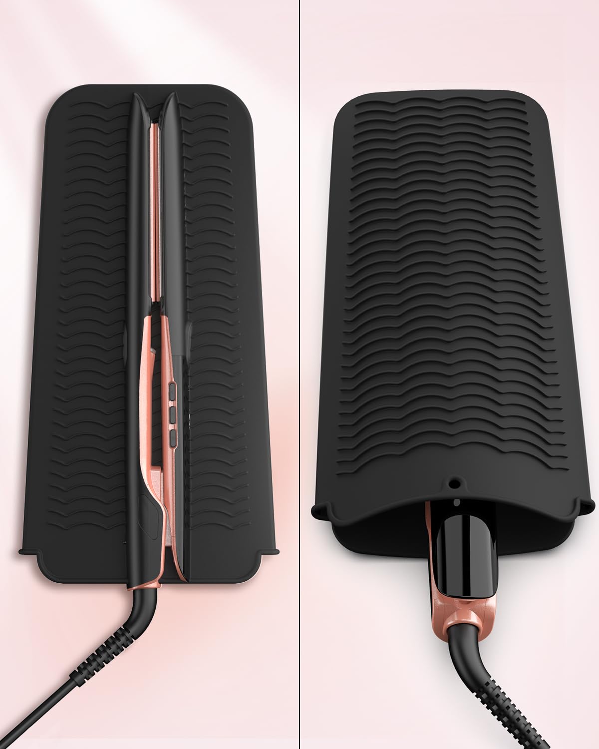 Close-up of ANNLARY hair straightener titanium plate