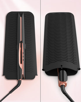 Close-up of ANNLARY hair straightener titanium plate