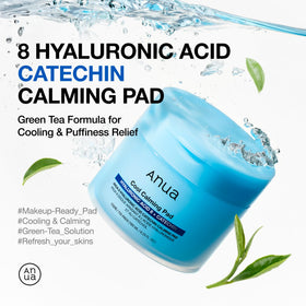 Close-up of ANUA 8 Hyaluronic Acid Calming Pad showing texture