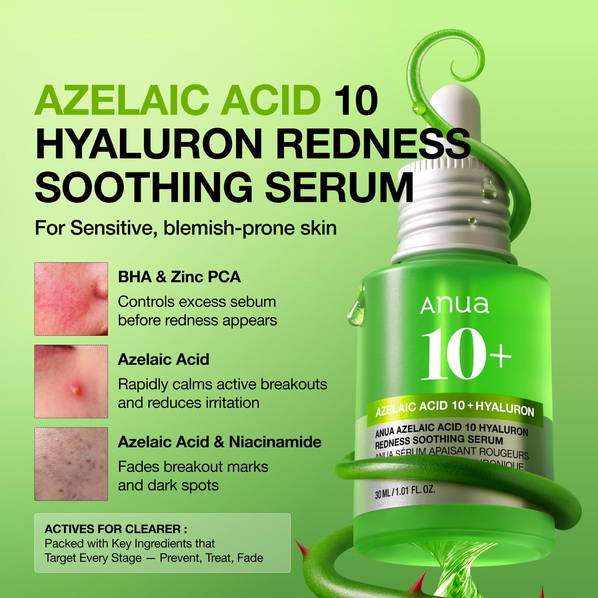 Close-up of ANUA Azelaic Acid Serum texture