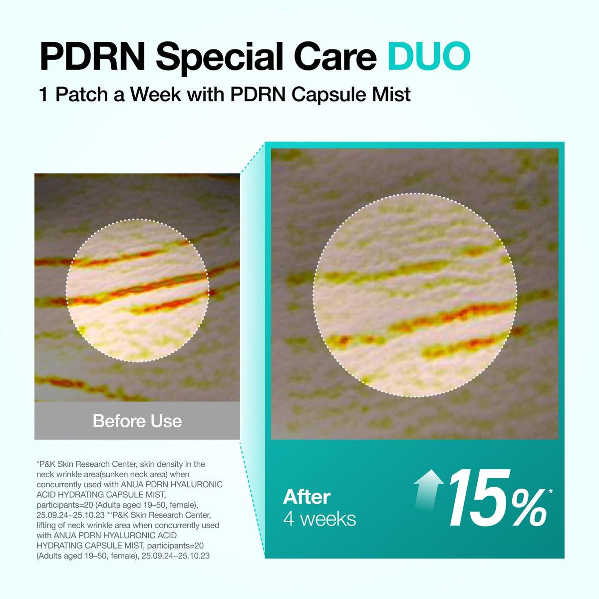 Close-up of ANUA PDRN Collagen Melting Patch texture