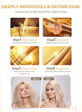Close-up of AnWoor Hair Wax Stick texture