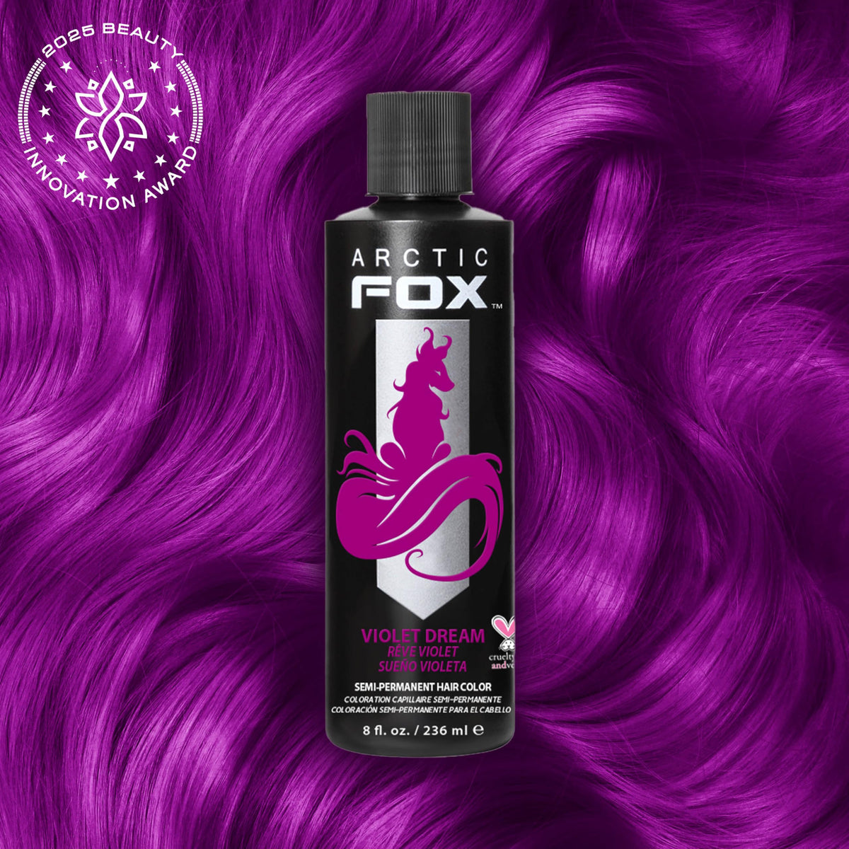 Close-up of ARCTIC FOX Violet Dream cream formula
