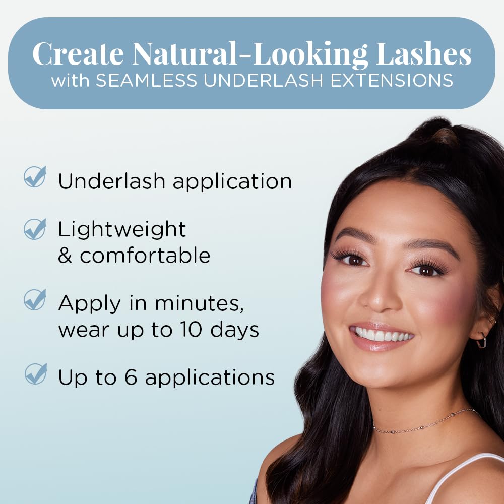 Close-up of Ardell faux mink lash clusters in various lengths