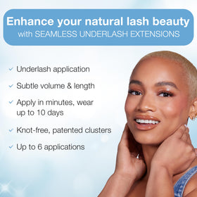 Close-up of Ardell lash clusters in various lengths