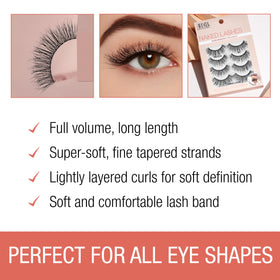 Close-up of Ardell Naked Lashes 427 clear band