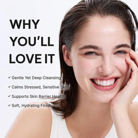 Close-up of ARENCIA Fresh Lavender Rice Mochi Face Cleanser texture