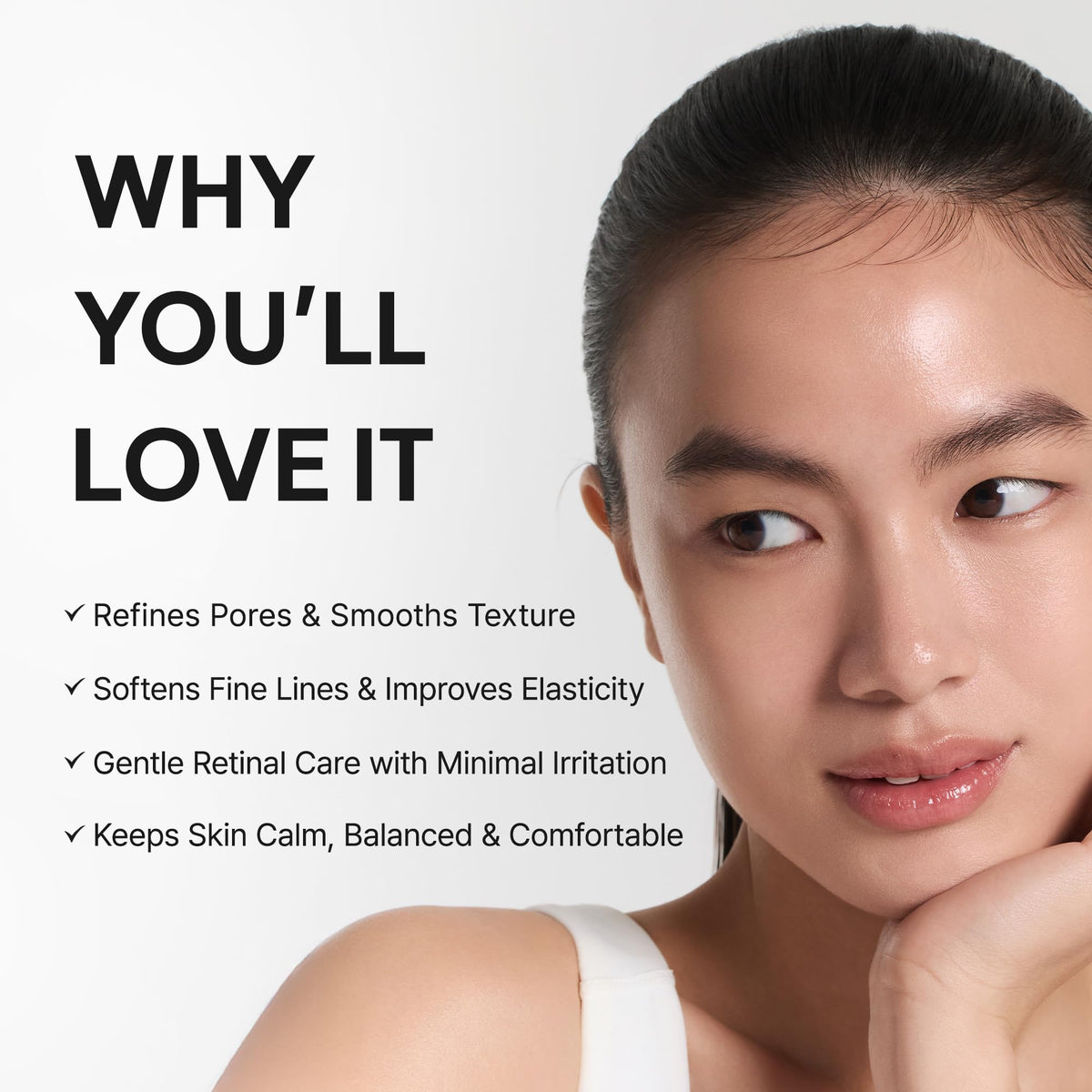 Close-up of ARENCIA Retinal support Shot Serum texture