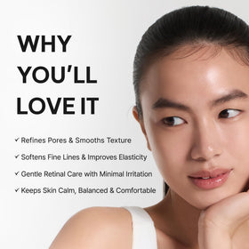 Close-up of ARENCIA Retinal support Shot Serum texture