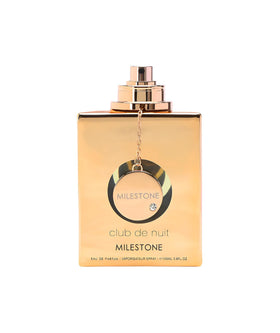 Close-up of Armaf Club De Nuit Milestone bottle
