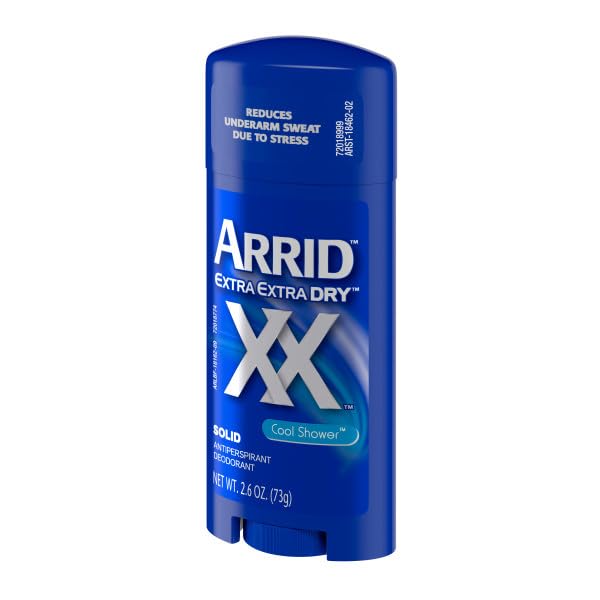 Close-up of Arrid Antiperspirant stick showing application surface