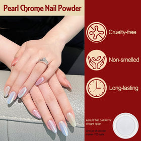Close-up of Artdone Pearl Chrome Nail Powder jar