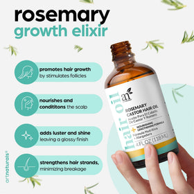 Close-up of Artnaturals Rosemary Oil bottle