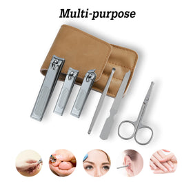 Close-up of atimier nail clippers showing sharp blades
