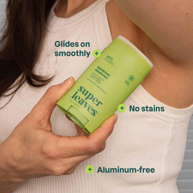 Close-up of ATTITUDE Aluminum Free Deodorant Pear & Amber stick