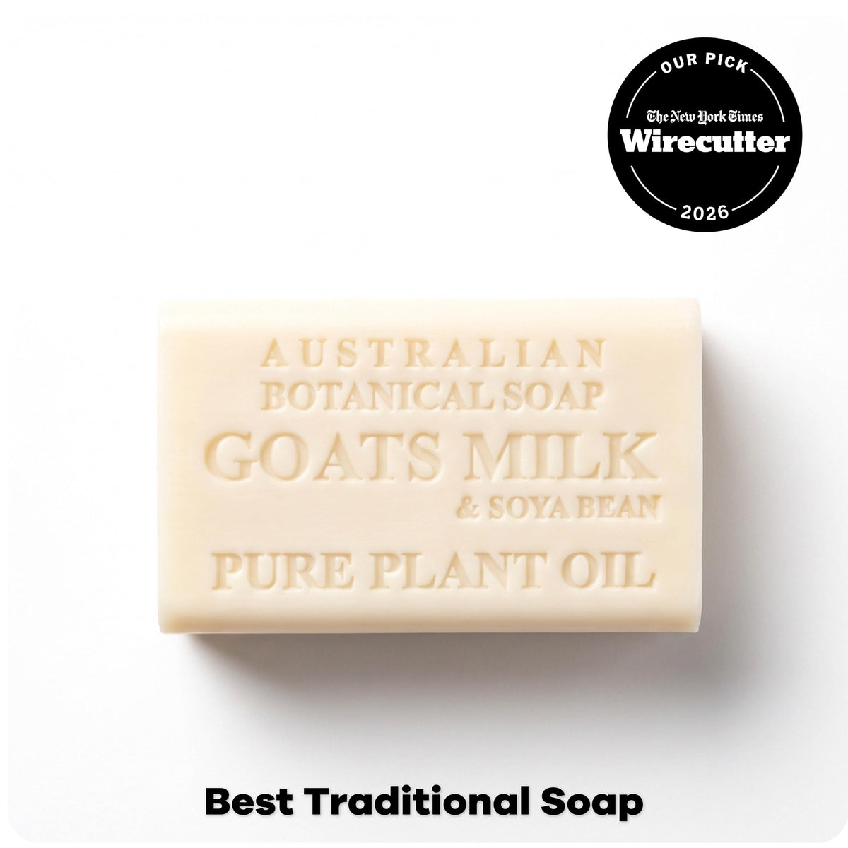 Close-up of Australian Botanical Soap Goat Milk Soap Bar
