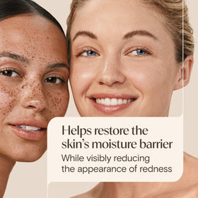 Close-up of Aveeno Calm + Restore Redness Relief Cream texture