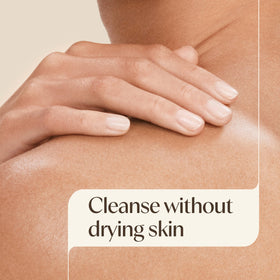 Close-up of Aveeno Daily Moisturizing Body Wash texture