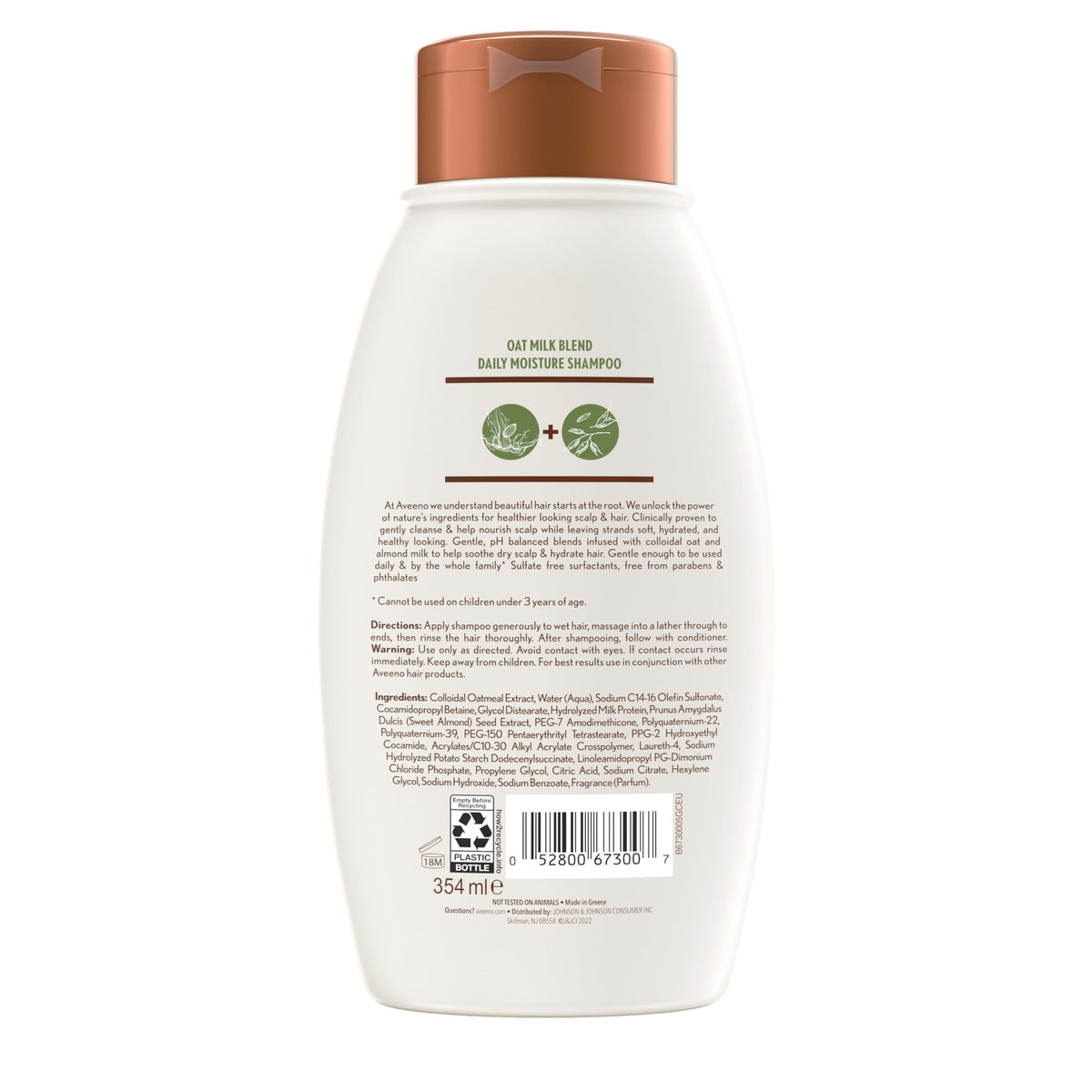 Close-up of Aveeno Oat Milk Blend Shampoo texture