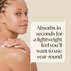 Close-up of Aveeno Sheer Hydration lotion texture
