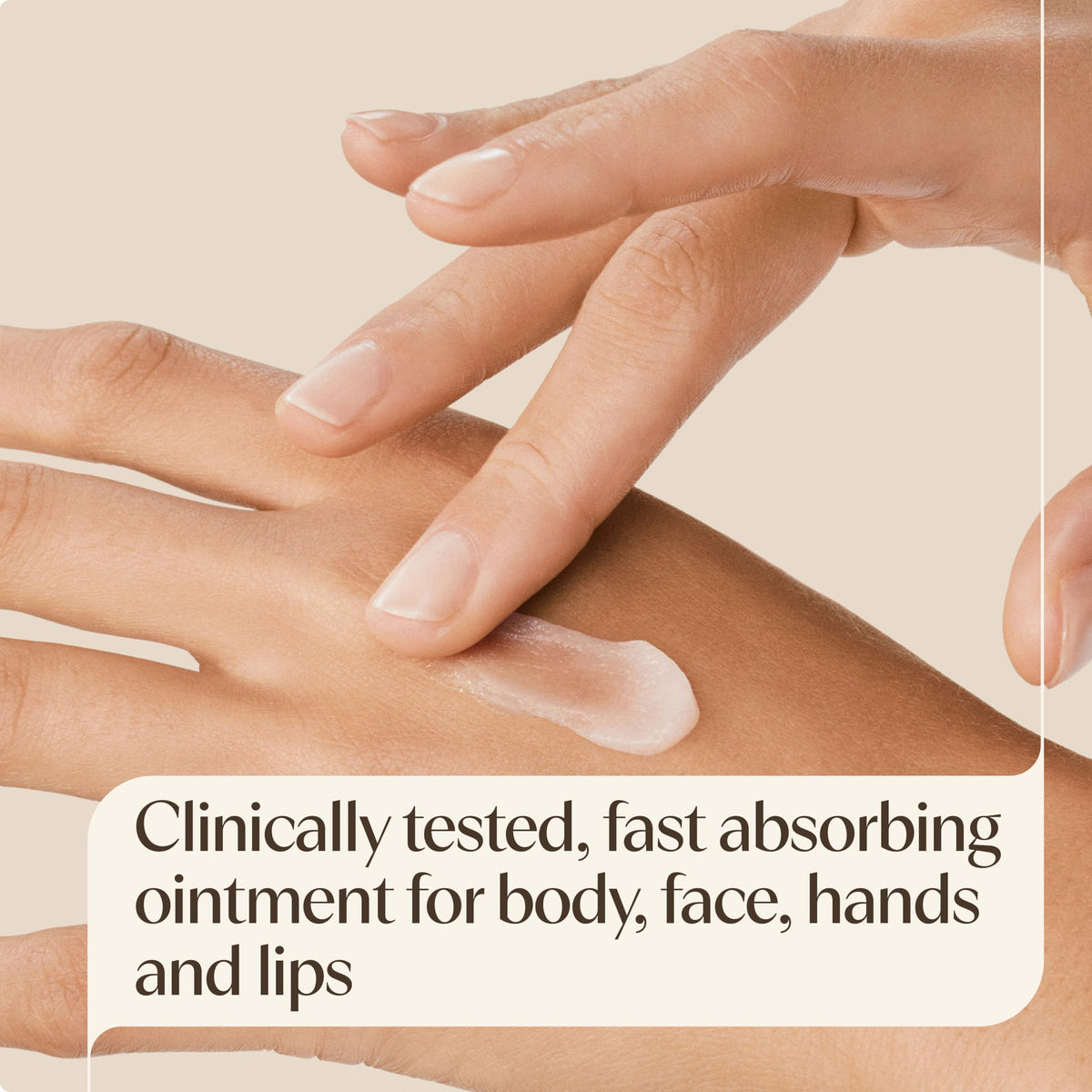 Close-up of Aveeno Skin Relief Healing Ointment texture