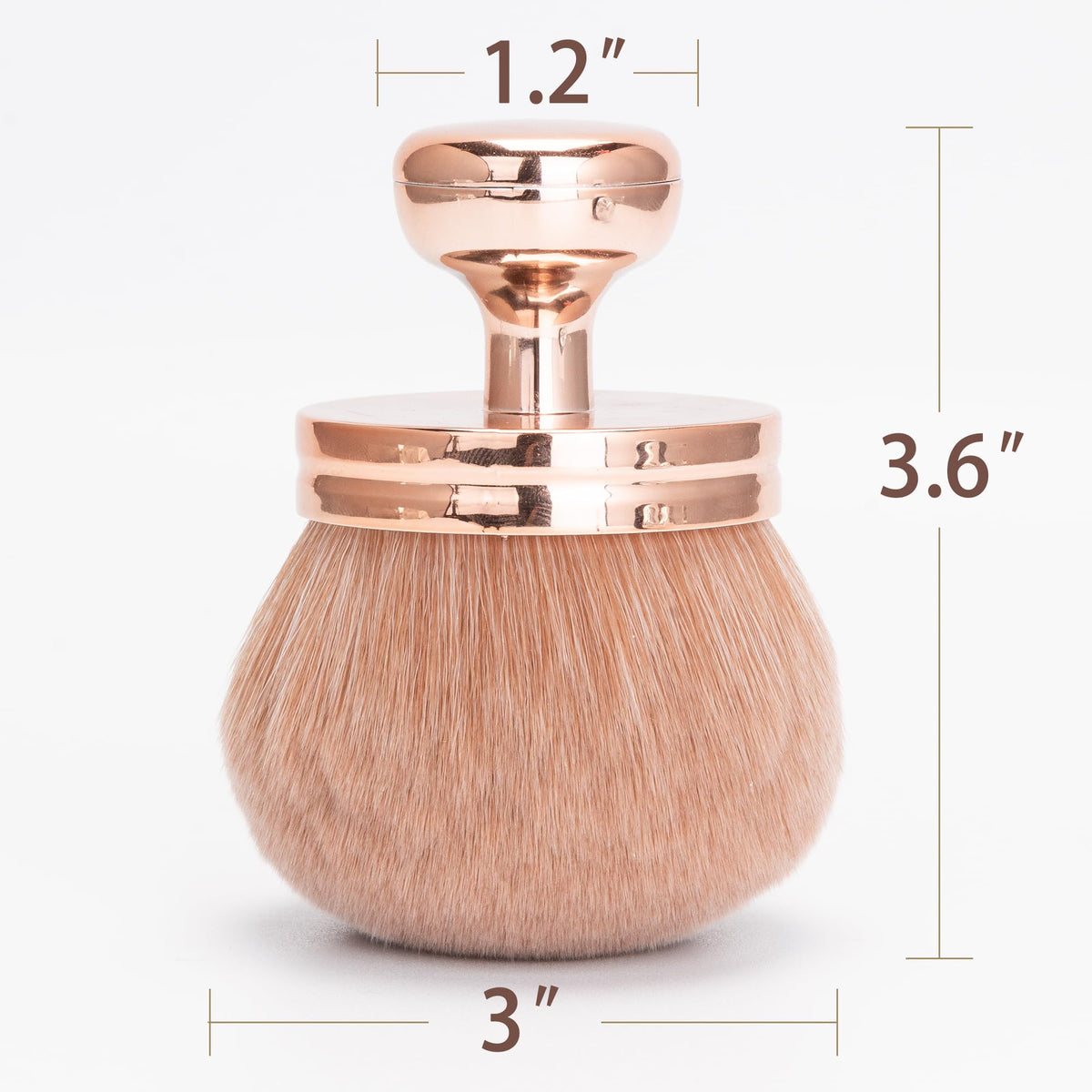 Close-up of BABYSHEEP Extra Large Body Makeup Brush bristles