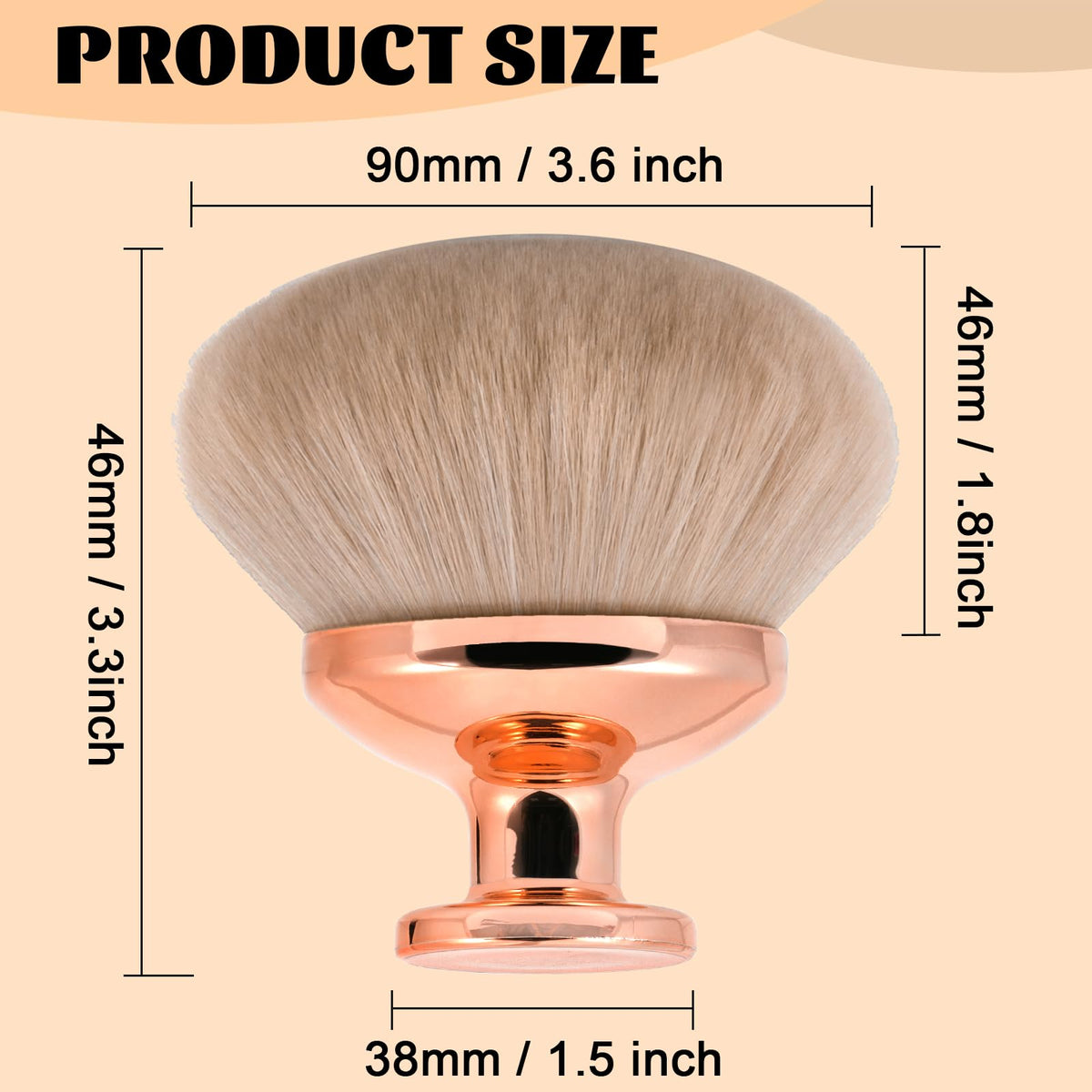 Close-up of BABYSHEEP kabuki brush bristles