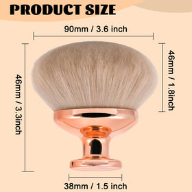 Close-up of BABYSHEEP kabuki brush bristles