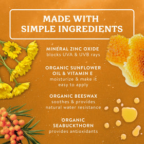 Close-up of Badger Kids Mineral Sunscreen texture