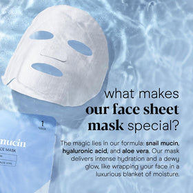 Close-up of Baebody Snail Mucin Mask texture