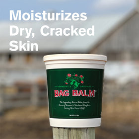 Close-up of Bag Balm texture on hand