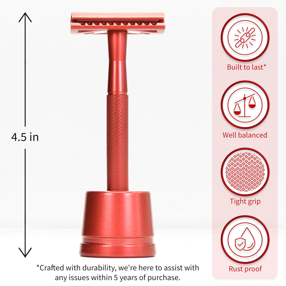 Close-up of Bambaw Double Edge Safety Razor blades