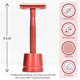 Close-up of Bambaw Double Edge Safety Razor blades