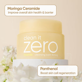Close-up of BANILA CO Clean it Zero Firming Cleansing Balm texture