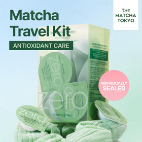 Close-up of BANILA CO Clean It Zero Matcha Cleansing Balm single-use blister pack