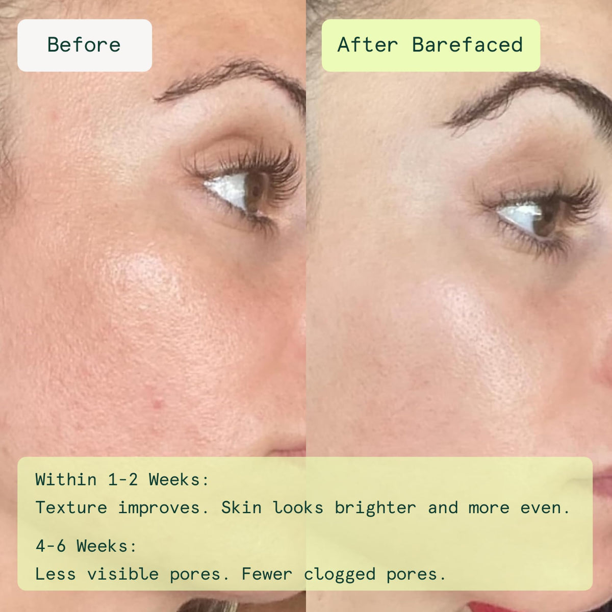 Close-up of Barefaced Toning and Exfoliating Pad showing texture