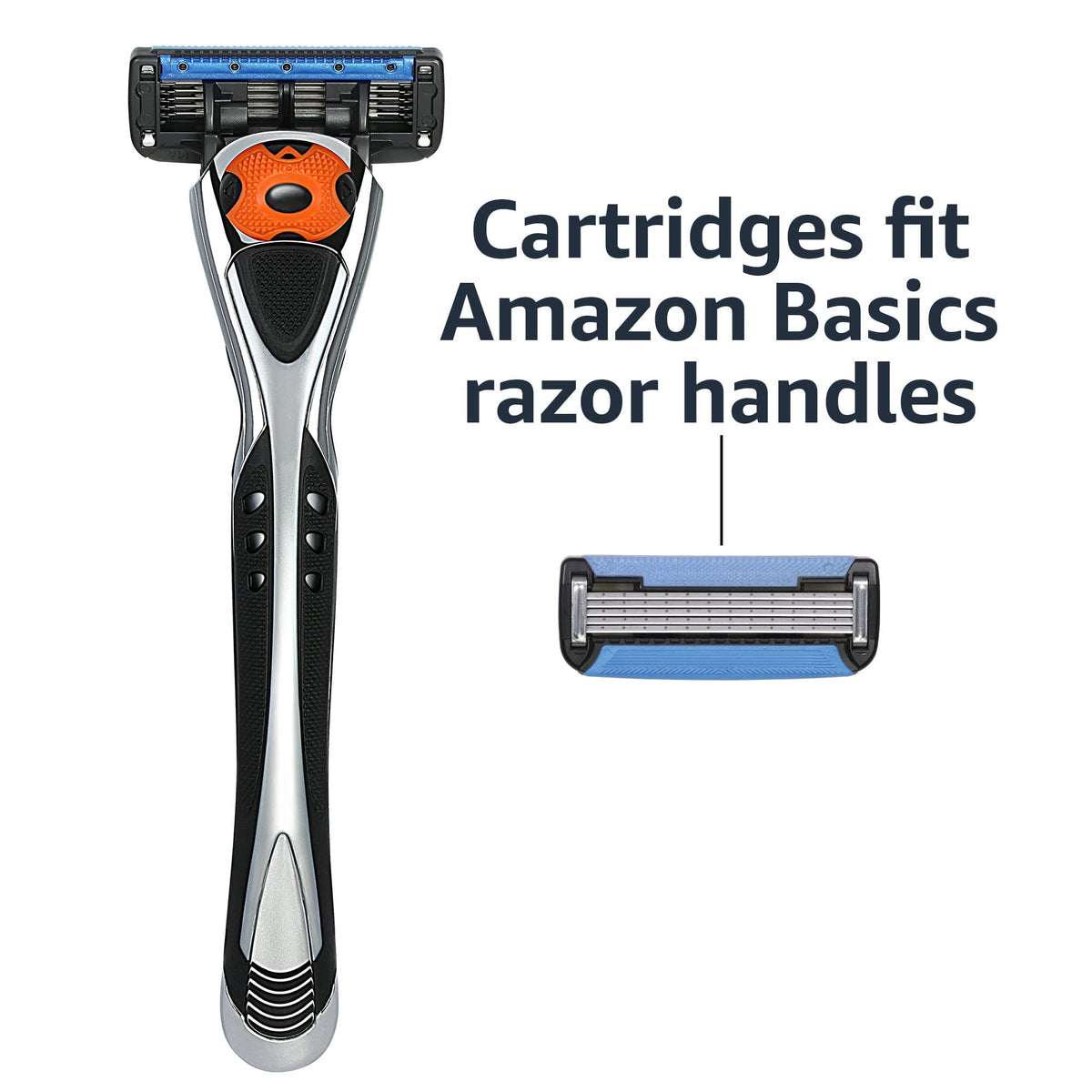Close-up of Basics 5-Blade Razor head