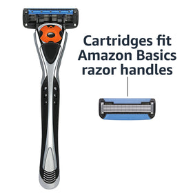 Close-up of Basics 5-Blade Razor head