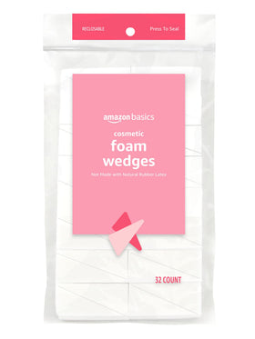 Close-up of Basics Foam Wedges showing texture