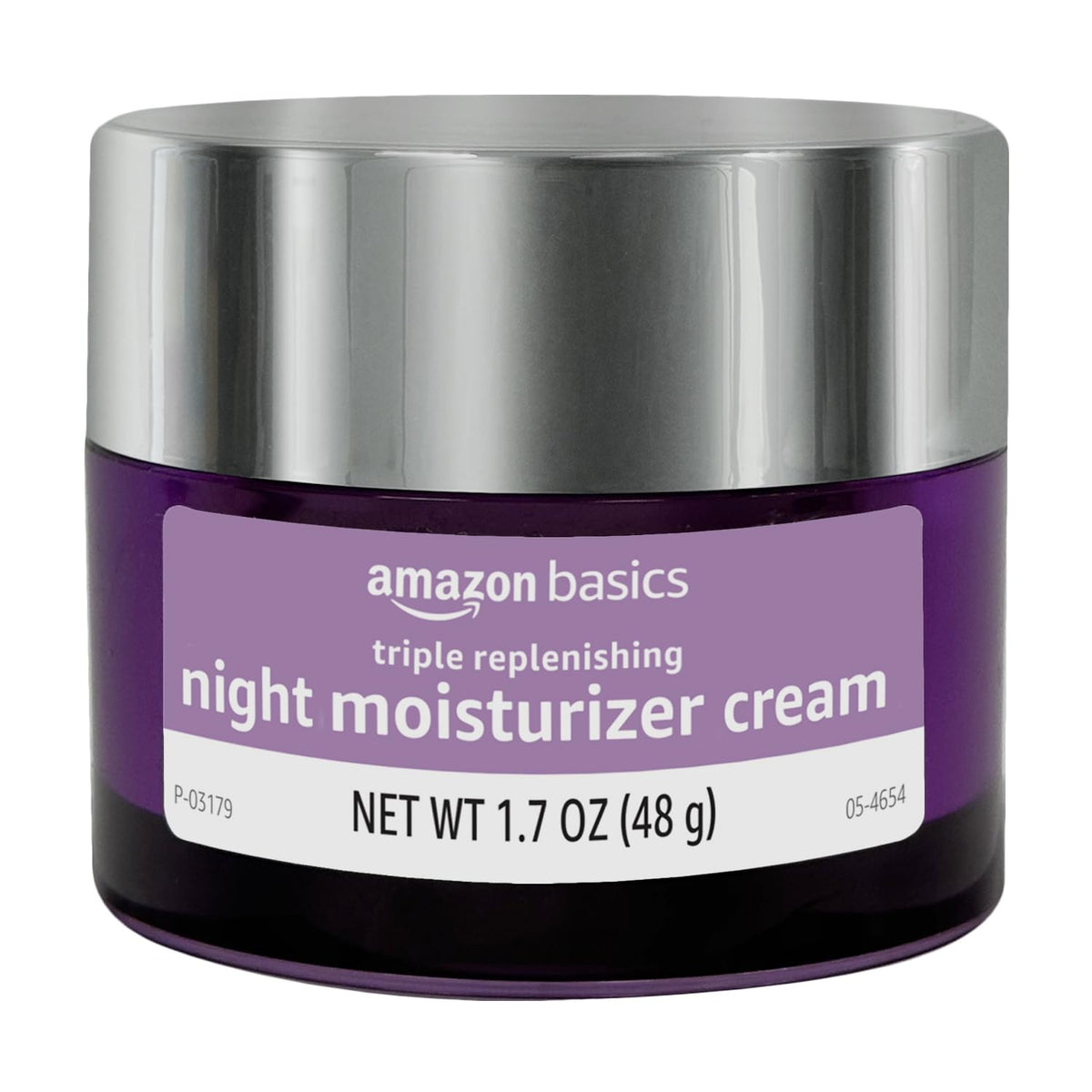Close-up of Basics Night Cream texture on a hand