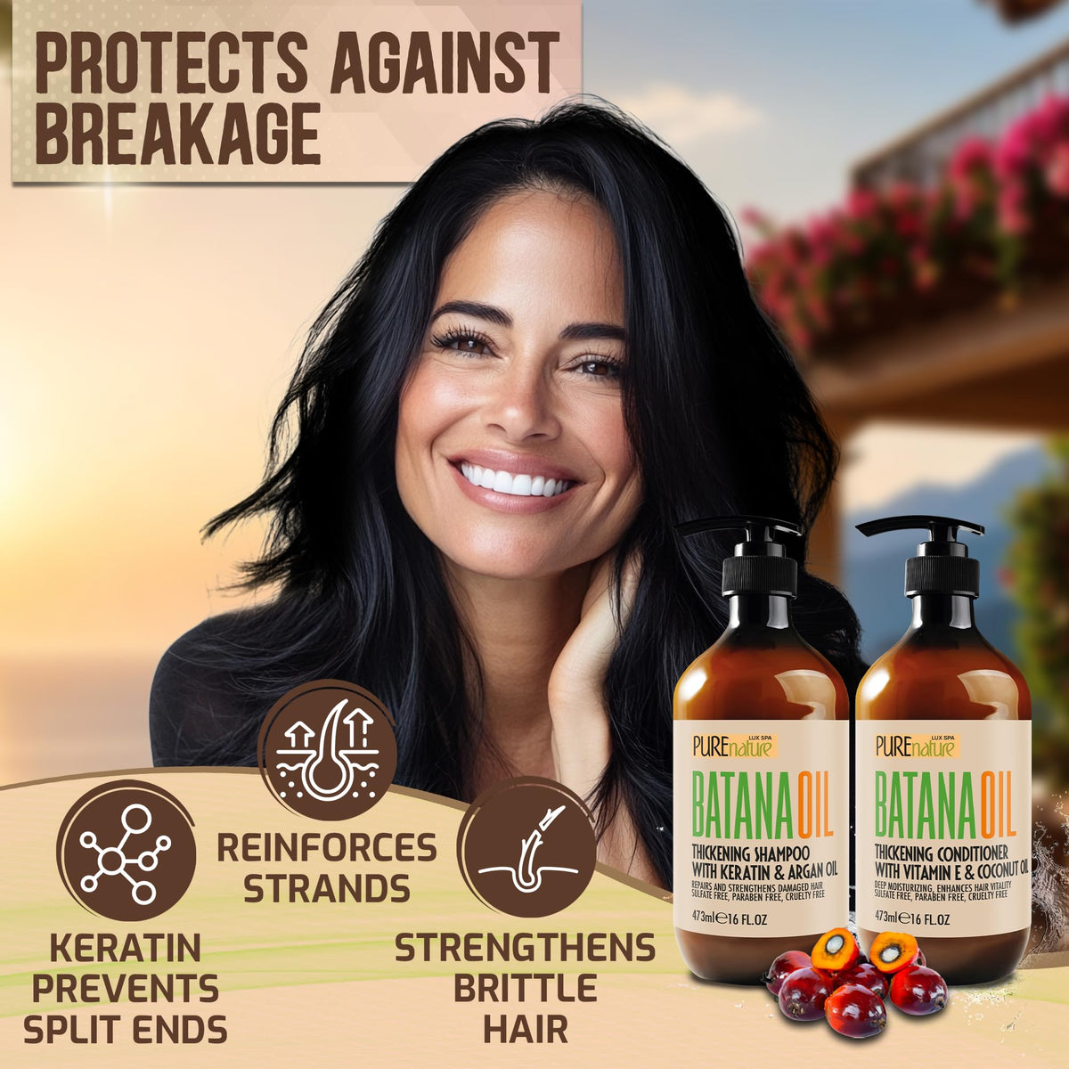 Close-up of Batana Oil Shampoo texture
